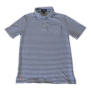 Polo Ralph Lauren Boy's Striped Polo Shirt Size M 10/12 Blue White